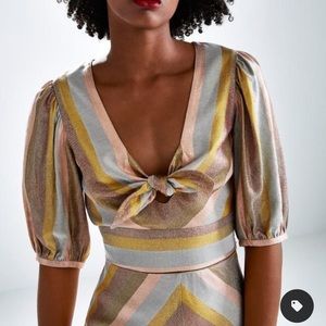 Zara metallic top